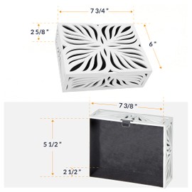 Newhouse Hardware Wooden Doorbell Chime Cover, Tropical Design