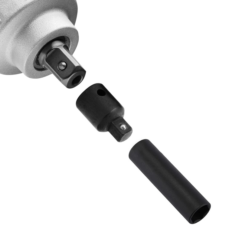 4 Piece Impact Socket Adapter, 1/2 to 3/8 Socket Adapter,