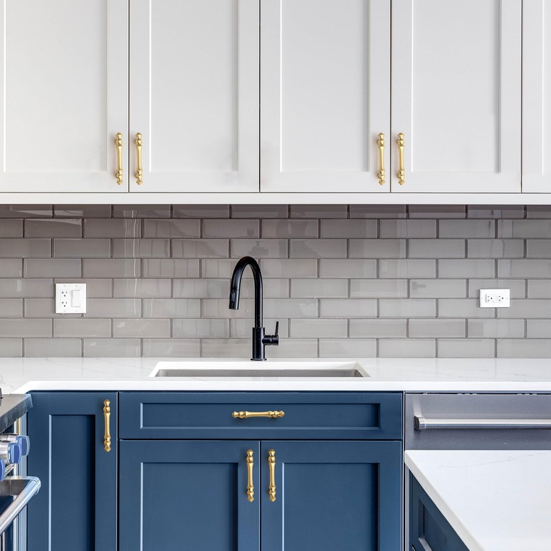 JOY DECOR 10 Pack 3 Inch Brushed Brass Kitchen Cabinet