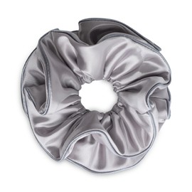 SXQLYH Haargummis übergroß Scrunchies Satin für Damen,Zopfgummi,Dreidimensionales Styling-Haargummi Weich Elastisch,Damen Pferdeschwanzhalter Haarband Für Frauen Dickes Langes Haar (Lila)