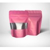 Pink Mylar Bags 3.5g Smell Proof Packaging x100