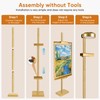 30'' Adjustable Tabletop Easel Stand with Rechargeable 13RGB Poster Light