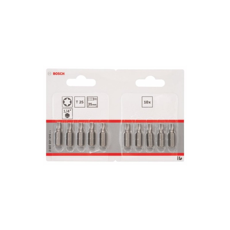 Bosch Professional 2607001616 Screwdriver bit Extra Hard, T25
