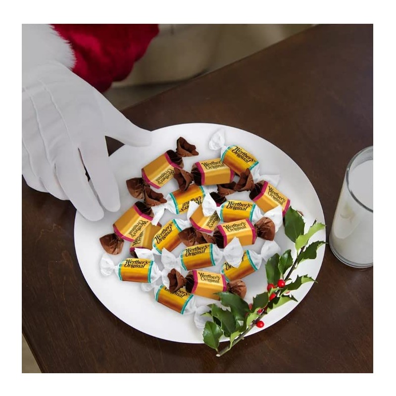 Werther's Original Salted Caramel Creme Soft Caramels, 7.4oz, Holiday Caramels