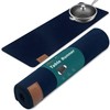 shinfly Felt Table Runner, Felt Runner, Washable with Leather Label,