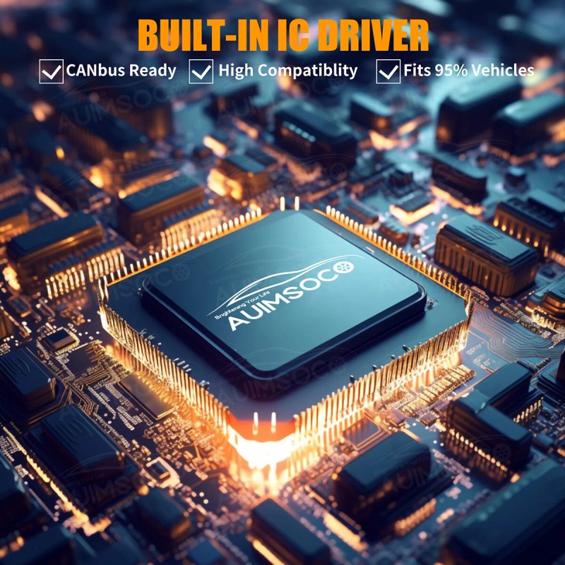 AUIMSOCO 2x H1 LED Headlight Bulbs Conversion Kit High Low