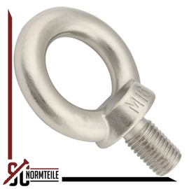 Eye Bolt (Cast and Polished) – M16 – (1 Piece) – Similar to DIN 580 – Made of Stainless Steel A2 V2A – Eye Bolt – Ring Bolt – SC580 | SC-Normteile®