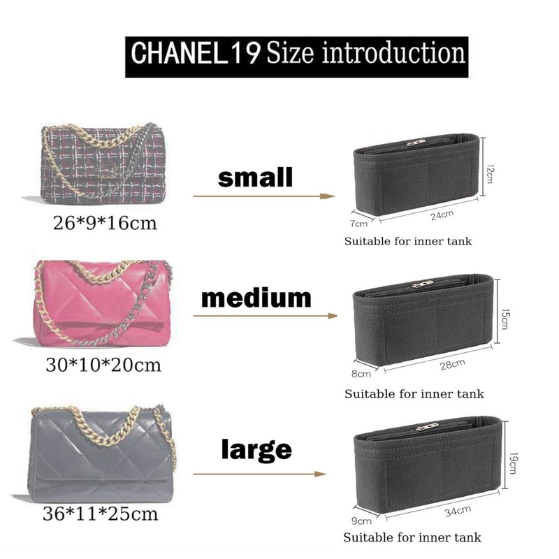 Lckaey 19 Flap Small Bag felt Organizer storage cosmetic bag