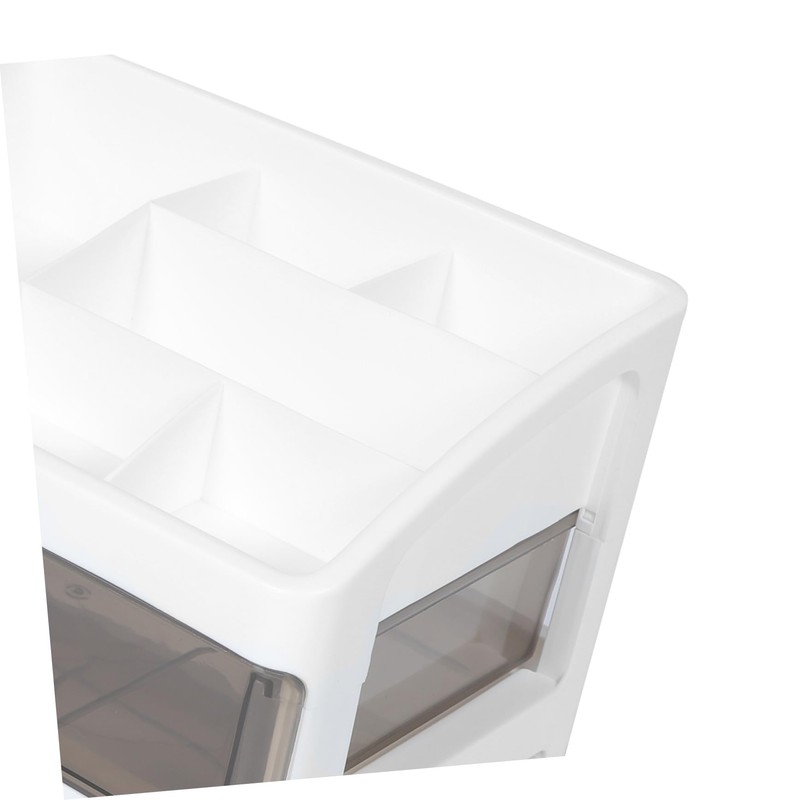 CAXUSD Office Storage Box Multi Makeup Organizer Tabletop Storage Case