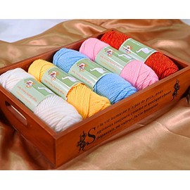 Baby Alpaca Wool Blend Yarn Worsted Weight 3 skeins (100g/each) Fashion Collection Art Crafts Crochet and Knitting Sunny Cat Premium Brand (Eggplant)