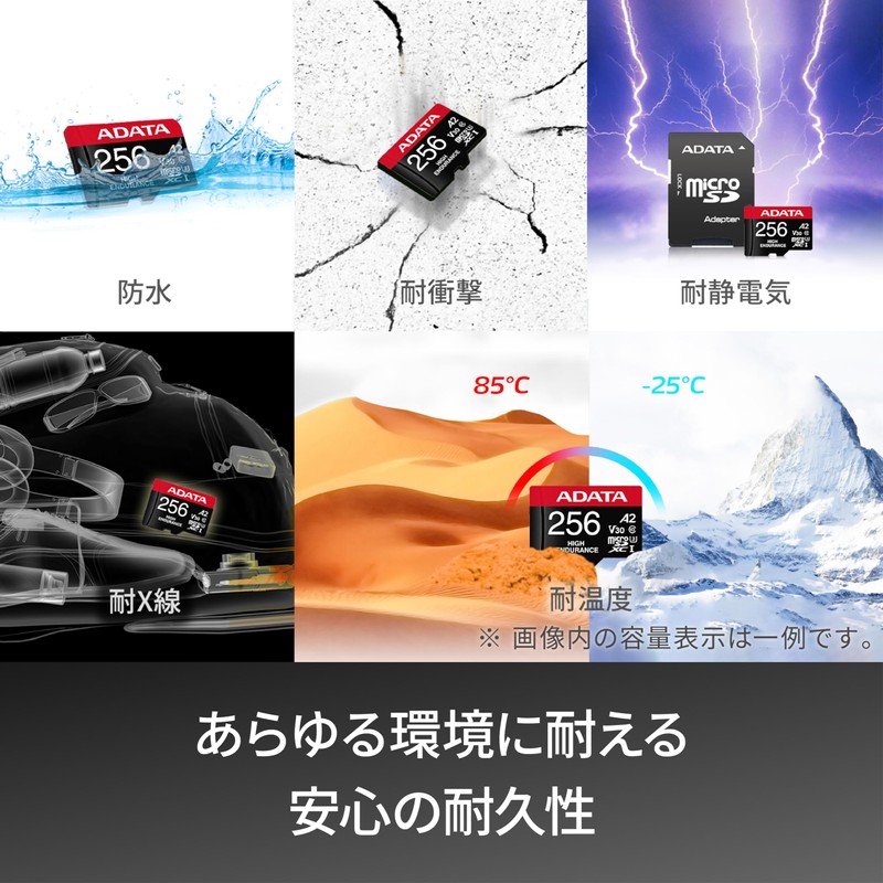 【Adata】 microSD 512GB Security Camera Dashcam GoPro UHS-I Class 10