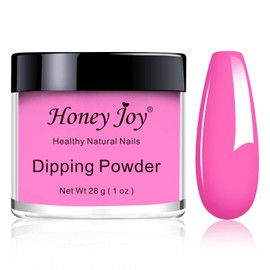 28g/Box Dark Pink Dipping Powder Without Lamp Cure Nails Dip Powder Summer Gel Nail Color Powder Natural Dry (no.34)