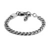 Fossil Men's Harlow Linear Texture Chain Stainless Steel Bracelet, JF04697040