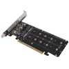 PCIE X16 to M.2 M KEY Expansion Card NVMEx4 SSD