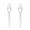 100 Pcs Clear Plastic Forks, Disposable Forks, BPA-Free, Heat Resistant,