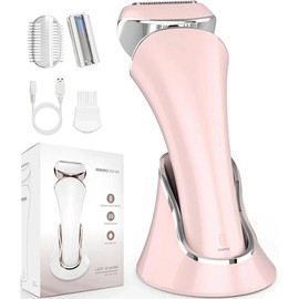 Electric Shaver Women Rechargeable Razor Ladies Shaver,Lady Razor for Legs,Arm,Underarm,Bikini,USB Rechargeable Razor Wet&Dry Cordless for Woman - Colour: Blue