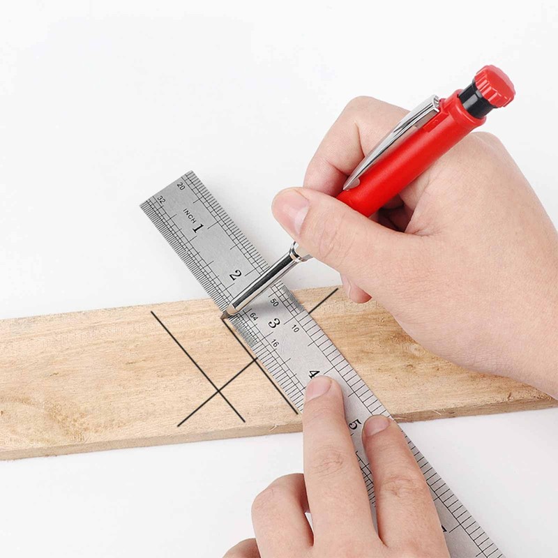 FYHJNC 24 Pcs 2.8mm Pencil Refills, Solid Carpentry Pencil Refills