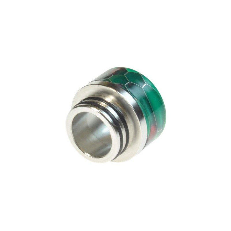 Armerah Snakeskin Taper 810 Drip Tip eCig Mouthpiece Short/Wide Resin/Steel