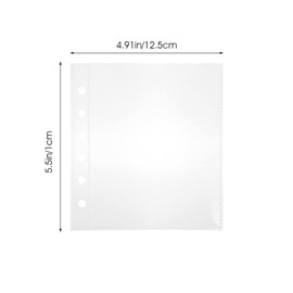 iplusmile 12x12 Scrapbook Page Protectors, Scrapbook Refill Pages 50Pcs Clear Photo Album Refill Pages Protective Sleeves for 6 Ring A7 Scrapbook Binders