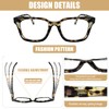 nafengldf TR90 Oversized Square Reading Glasses Blue Light Blocking Glasses