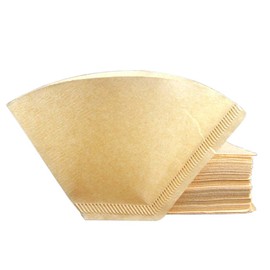 FANCYPUMPKIN 100 Pcs Coffee Filter Paper Unbleached Coffee Filter Papers for Coffee Filter Machines and Cones, 2-4 Cups