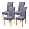 FORCHEER 4 Piece Chair Covers for Dining Room Jacquard Dining