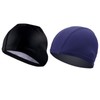TRADERPLUS 2 Pack Lycra Fiber Swim Cap Swimming Caps Comfortable