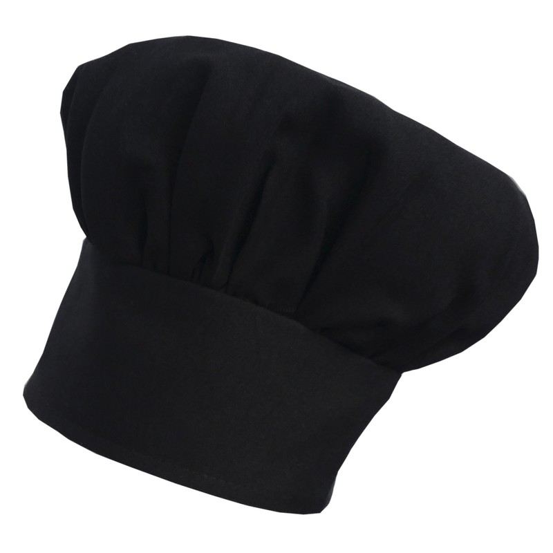 CHEFSKIN - Gorro de chef para niños, color negro, Negro,