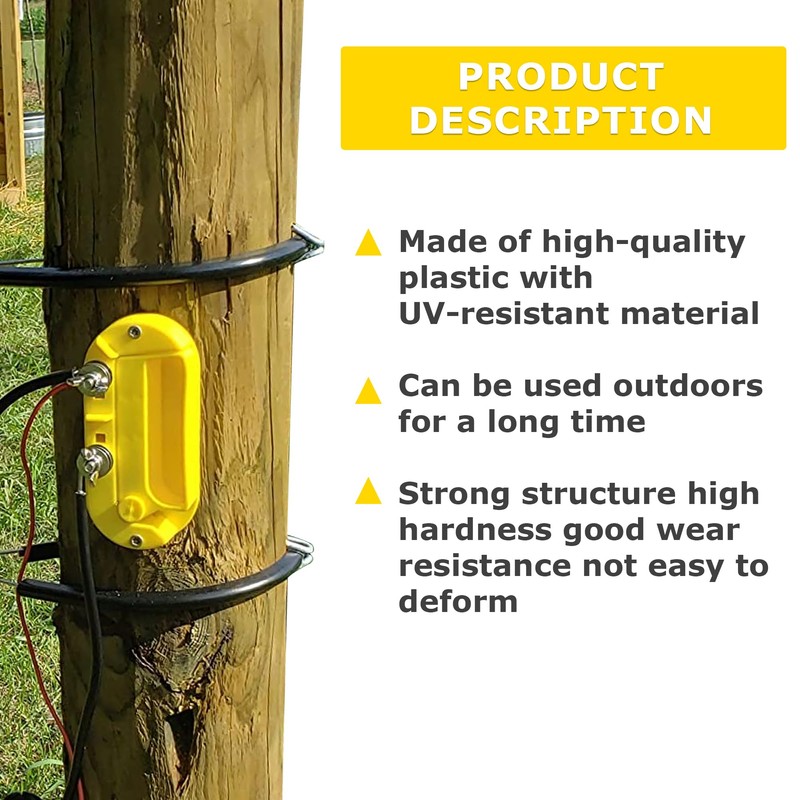 Cut Off Switch Electric Fence Switch of Plastic Single Pole-Yellow