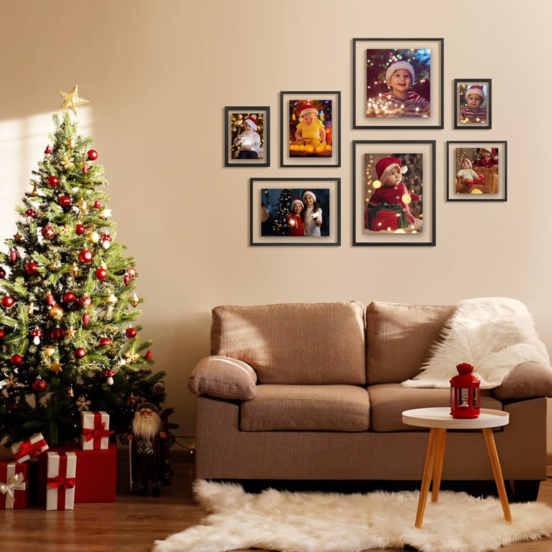 Egofine 11x14 Floating Frames Set of 2, Double Plexiglass Picture