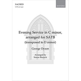 Evening Service in C minor, arranged for SATB (transposed to D minor): Vocal score