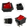KCD4 Rocker Switch 4 Pin Rocker Switch DPST ON/Off Red