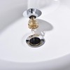 Ximlike Polished Chrome Bathroom Sink Drain, Vessel Sink Pop Up