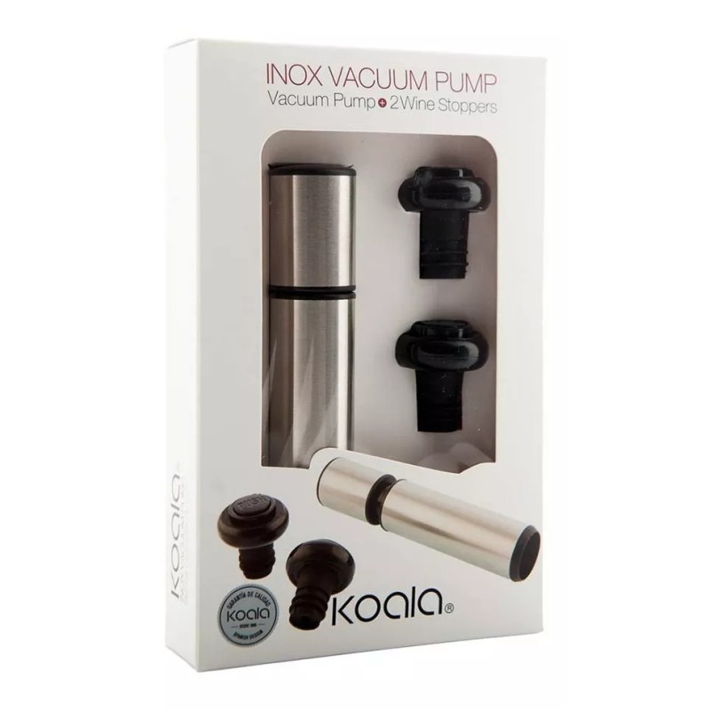 Baum Brothers Set Bomba De Vacio Con 2 Tapones Acero