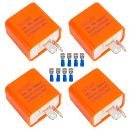 SFONIA LED Indicator Relay 4 Pieces Relay Indicator Relay Motorcycle Quad Load Independent Indicator Transmitter Adjustable 2 Pin 12 V