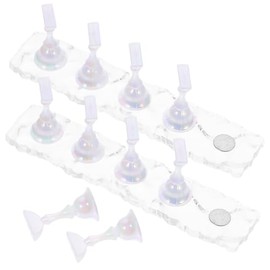 Beavorty 2 Juegos base de práctica de manicura soporte para uñas para pintar uñas soporte magnético estante exhibicion postizas práctica titular