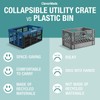 CleverMade Collapsible Utility Crate, Obsidian, 1PK - 45L (11 Gal)