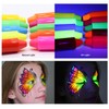 12 Pack UV Neon Face & Body Paint Sticks, Vibrant
