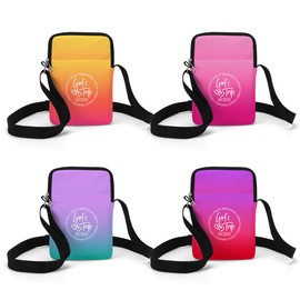 4 PCs Girls Trip Lightweight Crossbody Bags for Women, Girls Trip Gifts Favors Cell Phone Purse Travel Pouch, Girls Weekend Gifts for Friendship Vacation Bachelorette Party, Shoulder Bag for Women