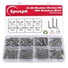 #8-32 Machine Screws,112Pcs Machine Screws Assortment kit Assorted 1/2 to