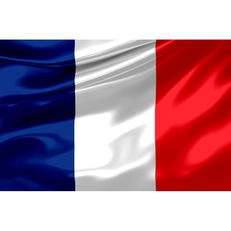 LEIVESTE - French Flag, Weatherproof with Rod Loop for French