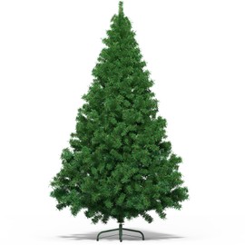 7 Ft Artificial Christmas Tree for Home, Office and Party Decoration, Holiday Xmas Tree with 1300 Branch Tips, Metal Hinges & Foldable Base