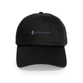CafePress Ethereum Logo Symbol Design Icon Cap Unique Adjustable Baseball Hat Black