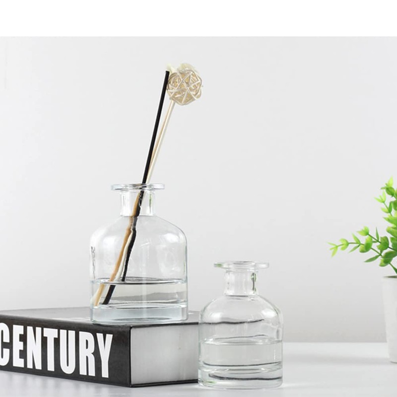 UPSTORE 150ml/5oz Empty Glass Diffuser Bottle Diffuser Jars Aromatherapy Storage