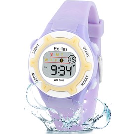 Edillas Kids Watch Digital for Girls Boys, Children Waterproof Watches Multi-Functional with LED Backlight Alarm/Stopwatch for Student Ages 4-13