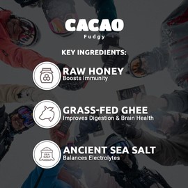 Hunghee Ancestral Energy Cacao Bulk Pack | Organic Grass-Fed Ghee & Raw Honey Blend | Animal-Based Energy Boost for Athletes | Hiking, Cycling, Running, Backpacking | Healthy Snack (Pack of 24)