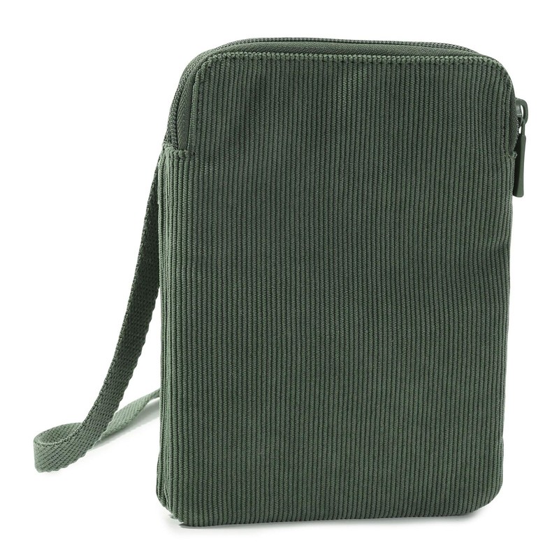 Hedgren Follis Rupee RFID Passport Holder Corduroy Duck Green, Corduroy