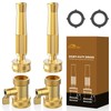 Twinkle Star Heavy-Duty Brass Adjustable Twist Hose Nozzle, High Pressure