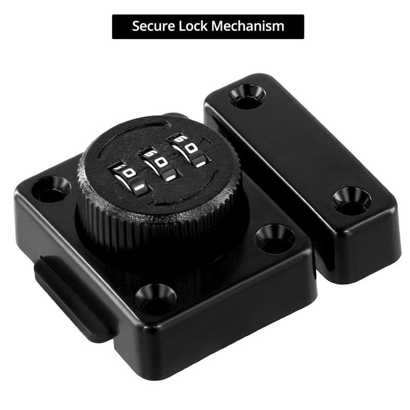 QWORK Keyless Cabinet Password Latch, Combination Lock for Wooden, Glass,