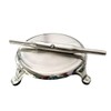 Stainless Steel Circular Board and Belan Rolling Pin for Kitchen